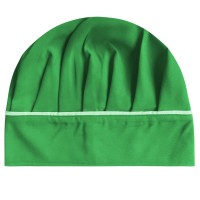 Aşçı Şapkası Mantar Beyaz Biye Yeşil